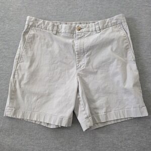 Southern Tide Mens Intracoastal Waterway Stretch Chino Shorts Light Gray Size 36